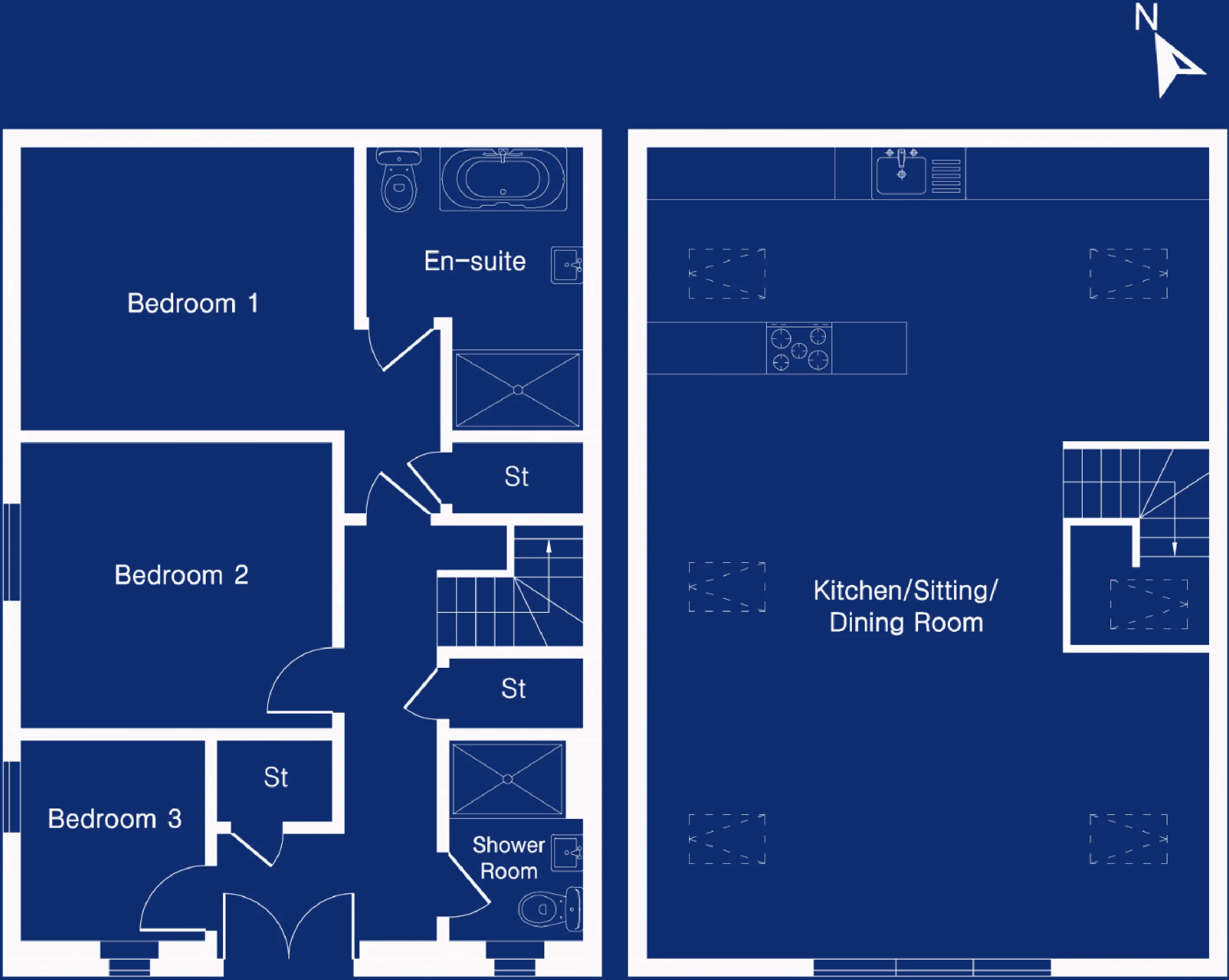 Floor plan of Residence 3 at The Chapel