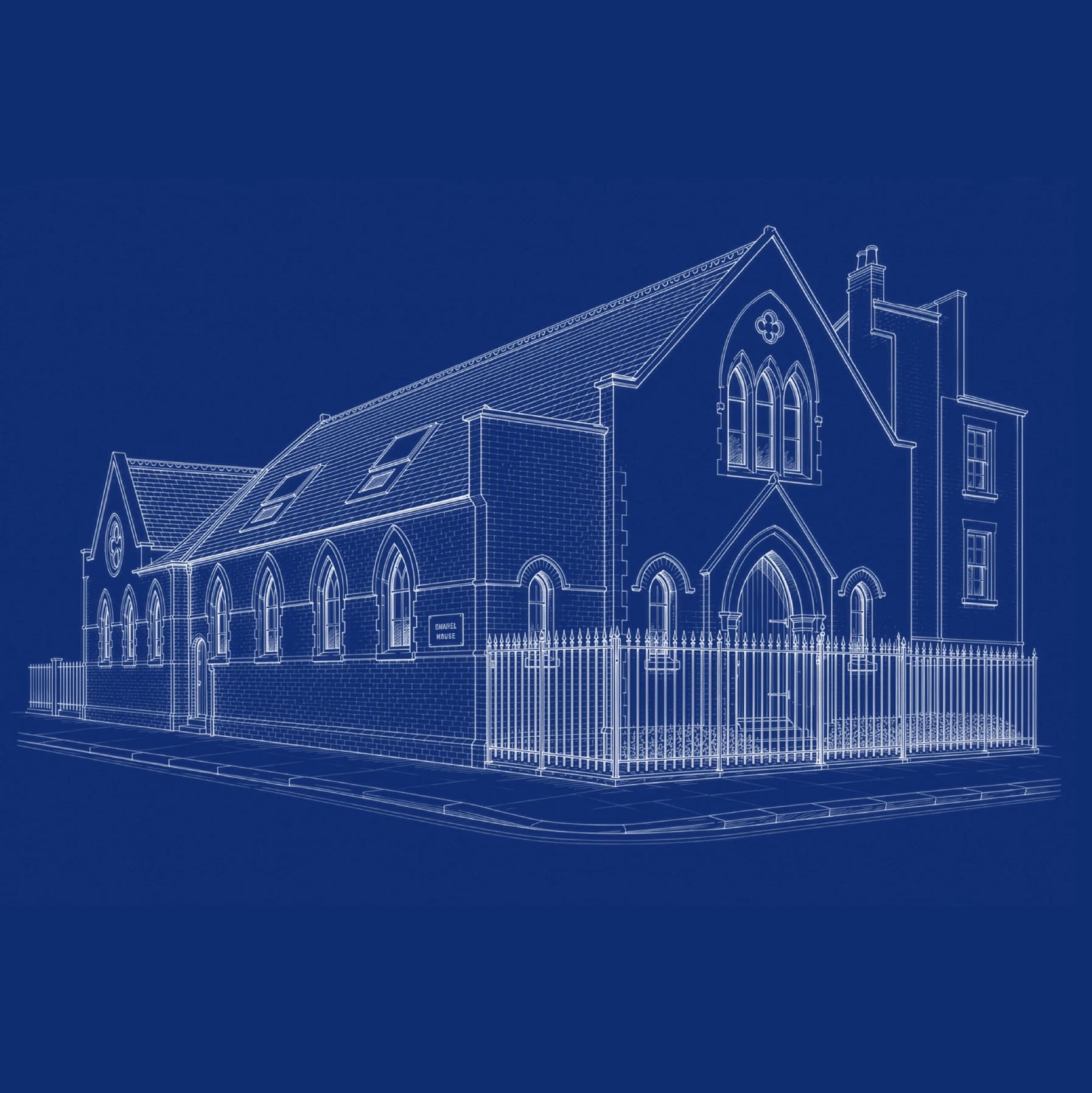 Line illustration of The Chapel building